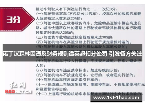 诺丁汉森林因违反财务规则遭英超扣分处罚 引发各方关注 诺丁汉森林因违反财务规则遭英超扣分处罚 引发各方关注